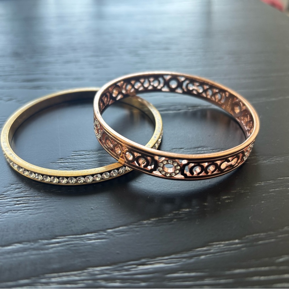 Coach Gold Bangle Bracelets Set
